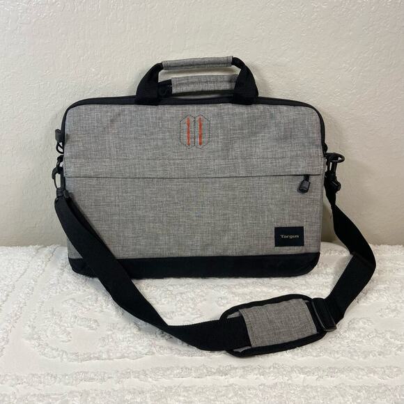 TARGUS Nylon Laptop Case Padded Unisex Gray Sz OS Business Office College - Picture 1 of 6